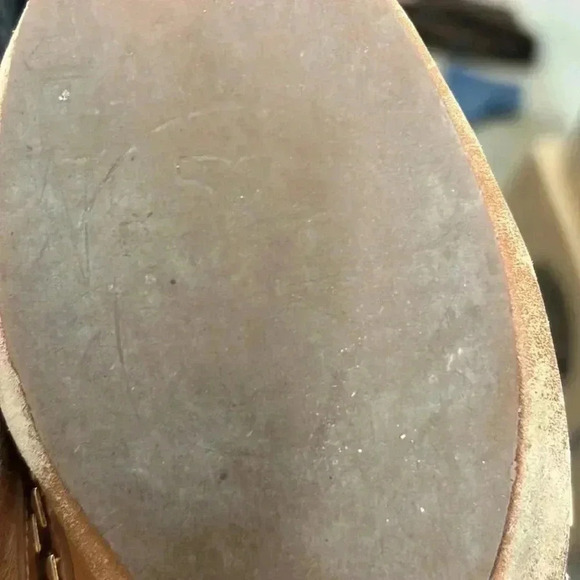 Tory burch brown leather studded ballet flats - Picture 8 of 8